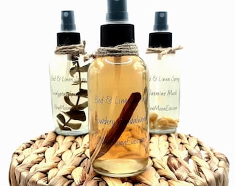 Powdery Sandalwood Bed & Linen Spray: Non-Toxic, Allergy Friendly, Fabric Refresher