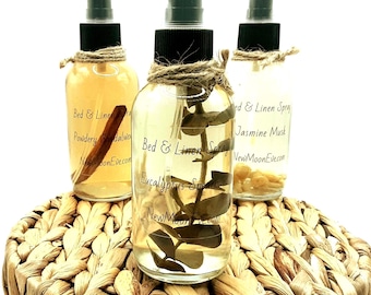 Eucalyptus and Spearmint Bed & Linen Spray: Non-Toxic Fabric Refresher