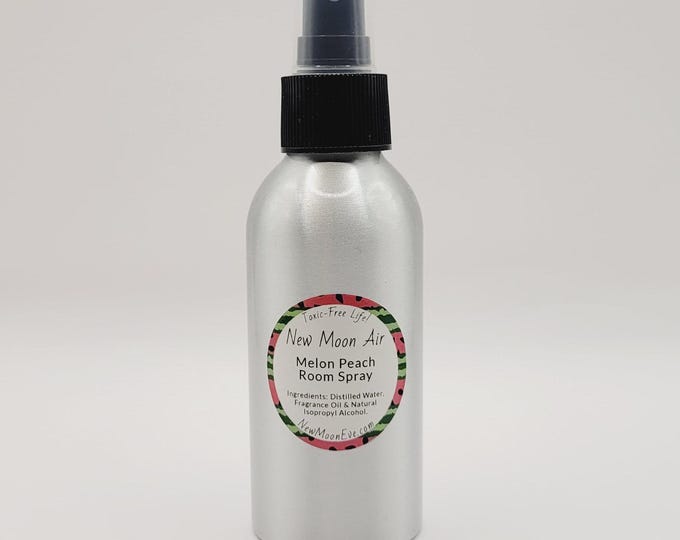 Melon Peach Non-Toxic Room Spray / Good for Car and Office / Allergy Friendly / Great for Travel Bags and Classrooms / Pet Friendly