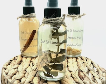 Eucalyptus and Spearmint Non-Toxic Bed & Linen Spray / Safe on Clothes and Fabric / Good for Office and Classroom / Add Home Decor