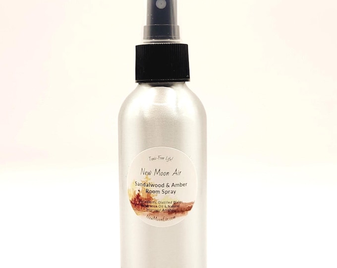 Sandalwood & Amber Room Spray: Non-Toxic, Allergy-Friendly, Travel Sizes