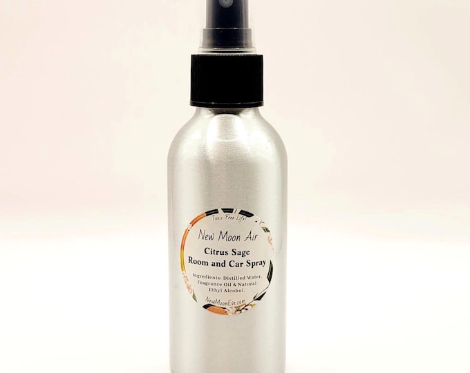 Citrus Sage Room Spray: Non-Toxic, Fabric Safe, Travel Size