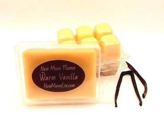 Warm Vanilla Beeswax Melts: For Any Wax Burner, Hand-Poured, Long-lasting Flameless Scent Option