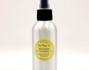 Warm Vanilla Room Spray: Non-Toxic, Fabric Safe, Allergy-Friendly, Travel Size