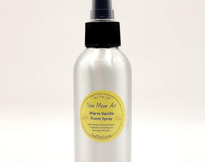 Warm Vanilla Room Spray: Non-Toxic, Fabric Safe, Allergy-Friendly, Travel Size