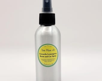 Citronella Lemongrass Non-Toxic Room Spray / Good for Travel Bag and Camping / Safe on Clothes / Great for Outdoors, Use as Insect Repellant