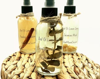 Eucalyptus and Spearmint Bed & Linen Spray: Non-Toxic Fabric Refresher