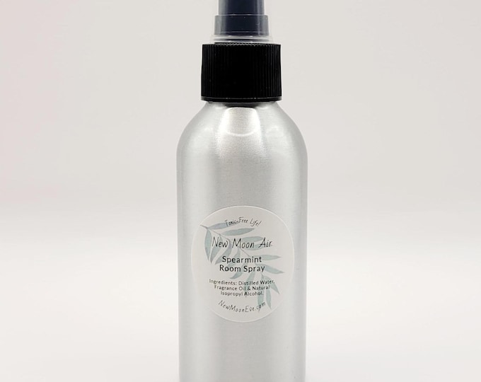 Spearmint Aromatherapy Room Spray / Non-Toxic and Allergy-Friendly / Great for Travel Bags and Cars / Safe for Classrooms and Office Spaces
