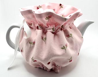 Tea Cozy, Rosebud pattern,   Teapot Warmer, Tea Party  Homeware,