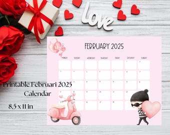 February 2025 Calendar Printable PDF February 2025 Printable PDF ...