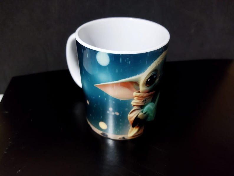 Grogu Heart Laser Mug image 4