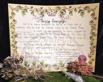 FAIRY SAINING (Naming) Certificate Letter, Message, Note, CUSTOM, Get Your Fairy Name