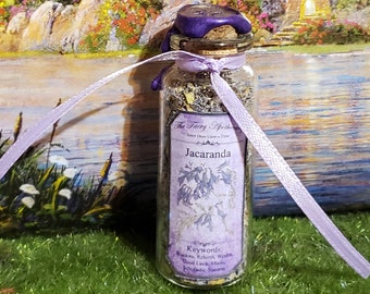 JACARANDA Dried Flower Petals FAERIE MAGiC - Wisdom - Rebirth - Wealth - Good Luck - Music -Scholastic Success - SPeLL Ingredient