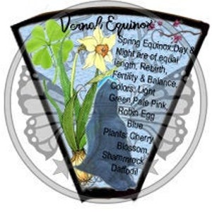 VERNAL Equinox Wheel of SEASONS - Build a Wheel of the Year - Glamour - Fae Magic, Book of Secrets, Glamerie, BoS, - Instant Download Page
