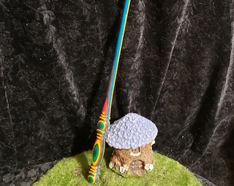 RAINBOW MAGIC WAND, Diversity - Protection - Hope - Fulfillment - Unicorn, Pagan, Wicca, Handmade, Wizard, Fairy, Druid, Potter