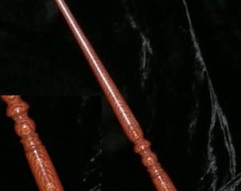 LACEWOOD MAGIC Wand GOOD News - Divination - Fate, Pagan, Wicca, WiZARD, Fairy, Druid, Pottermore, Handmade