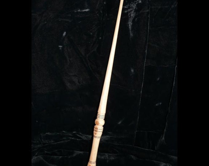 Carved Magic Wand Wood Fantasy Wand Handcrafted Wand Etsy