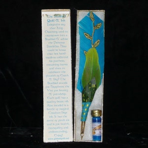 BLUEbird QUILL Pen and Scented Magic INK Set, Spells, Fairy, Pagan, Feather Pen,