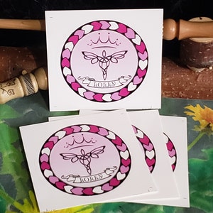 FAiRY Princess Lolly LG 3&quot; STICKER Round, FAE Productions Events, FAiRYBLOSSOM Midsummer, New Faerie