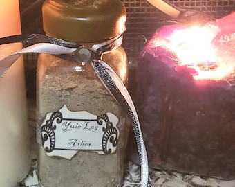 Spell ASHES Yule Log, Ritual MAGIC for Barriers, Breaking, Ending, Blocking