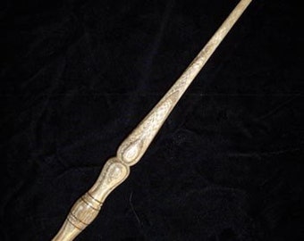 HACKBERRY MAGIC WAND, Wilderness - Gardening - Animal Rites - Pagan, Wicca, Fairy, Wizard, Druid, Handmade, Pottermore