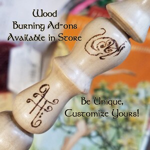 MACAUBA MAGIC Wand, Happiness MERRIMENT Pleasure Pagan, Wicca, WiZARD, Fairy, Druid, Handmade, Potter image 5