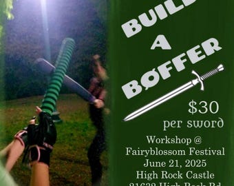Build-a-Boffer Workshop TIX 14 Marz NUR, IN-Person @ Fairy Apothecary