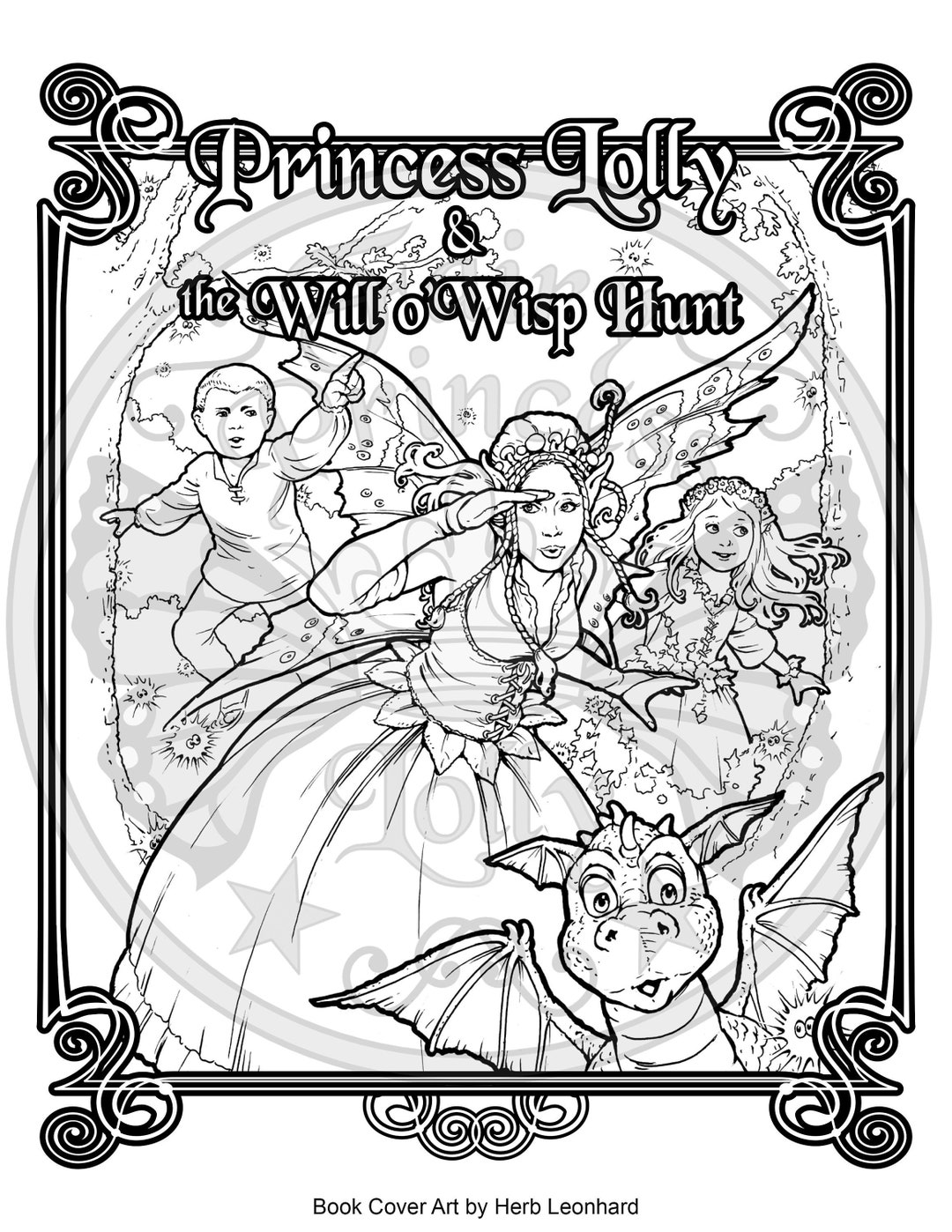PRINCESS LOLLY COLORING Page - Instant Download - Coloring Book