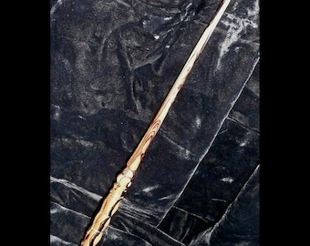 MACASSAR Ebony MAGIC WAND, All Purpose - Potent Protection - Wicca, Pagan, Wizard, Fairy, Druid, Pottermore, Handmade