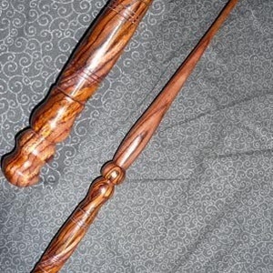 COCOBOLO MAGIC WAND, Achieving Goals Adventure Strength Endurance Pagan, Wicca, Handmade, Fairy, Wizard, Druid image 1