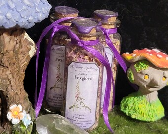 FOXGLOVE Dried Petals FAERIE MAGiC - Stateliness - Communication - Magic - Confidence - Creativity - I Believe In You - SPeLL Ingredient