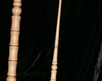 BAMBOO Magic WAND, Larga Vida - Buena Fortuna - Ambientalismo - Alivio del Estrés - HaNDMADE, Pagano, Wicca, Mago, Hada, Druida, Potter