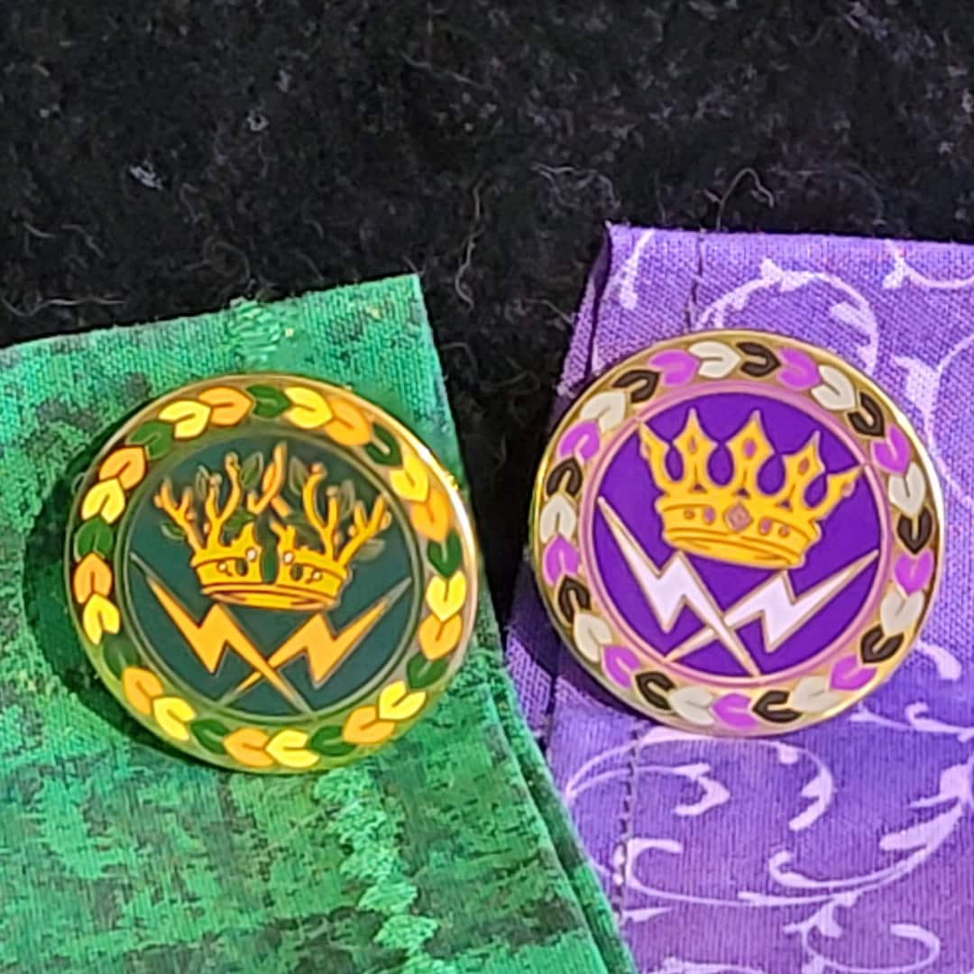 SEELIE & Unseelie 1.25" Enamel Pin Fairy Court, FAE Productions LARP ...