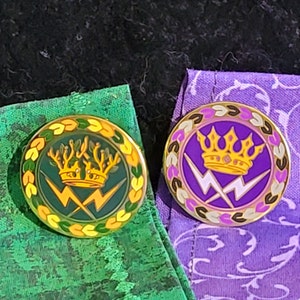 SEELIE & UNSEELiE 1.25&quot; Enamel Pin Fairy Court, FAE Productions LARP, FAiRYBLOSSOM, Applebash, FaePro,  Light Fae, Dark Fae, Hedge Chronicle