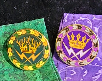SEELIE & UNSEELiE 1.25&quot; Enamel Pin Fairy Court, FAE Productions LARP, FAiRYBLOSSOM, Applebash, FaePro,  Light Fae, Dark Fae, Hedge Chronicle