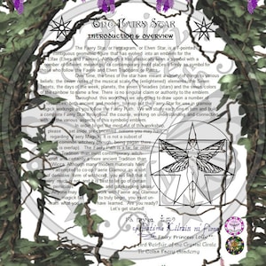 FAIRY STAR History & Overview Lesson 1 - Build Elemental Faerie Star - FAERY ACADEMy Glamour - Glamerie, BoS, Instant Download Package