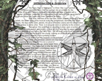 FAIRY STAR History & Overview Lesson 1 - Build Elemental Faerie Star - FAERY ACADEMy Glamour - Glamerie, BoS, Instant Download Package