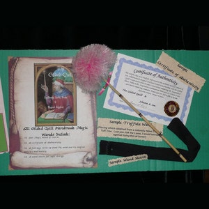 MACAUBA MAGIC Wand, Happiness MERRIMENT Pleasure Pagan, Wicca, WiZARD, Fairy, Druid, Handmade, Potter image 6