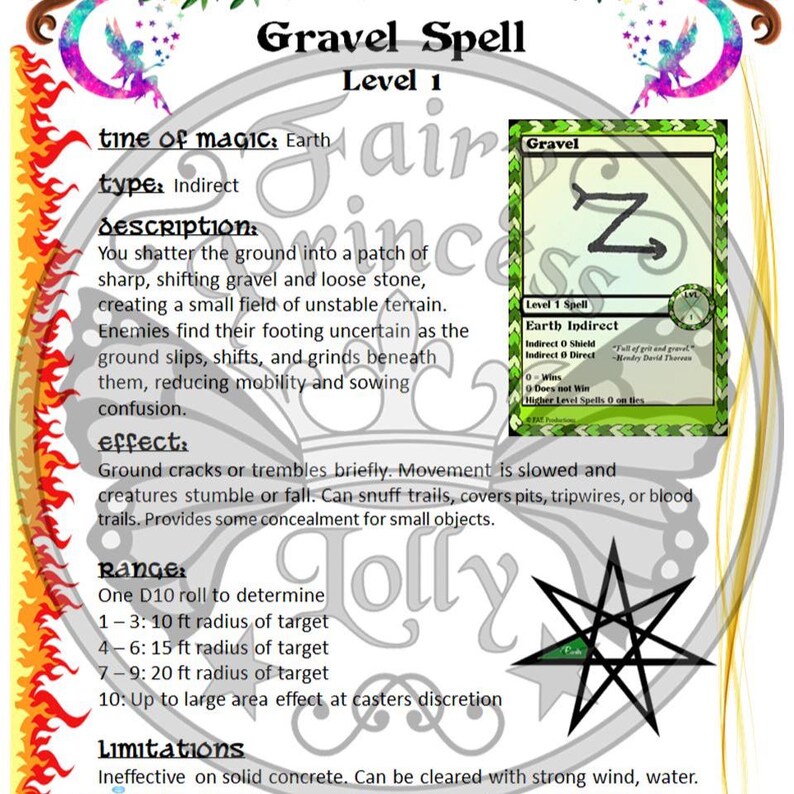 EARTH **BUNDLE** - Fairy Star Lesson 3 Earth Element + BOULDER Spell ...