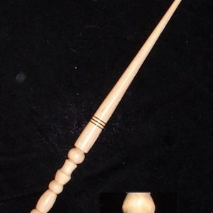 HICKORY MAGIC WAND, Discipline - Loyalty - Direct Action - Pagan, Wicca, Fairy, Wizard, Druid, Handmade, Potter