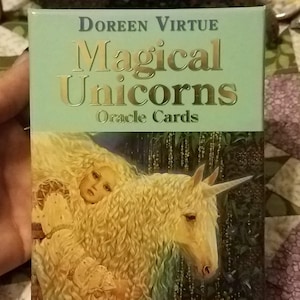 1 carte de lecture d'oracle LICORNE MAGIE ANIMALE ENCHANTÉE - Réponses 24 heures sur 24, concentrez-vous et clarifiez votre esprit et votre mental, divination