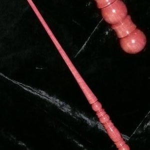 PiNK IVORY MAGIC WAND, Visions - Manifestation - Royalty - Stress-relief - Pagan, Wicca, WiZARD, Fairy, Druid, Handmade, Potter