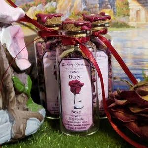 ROSE Dried Flower Petals FAERIE MAGiC - Passion - Desire - Love - Romance - Support - Respect - Beauty - Friendship - SPeLL Ingredient