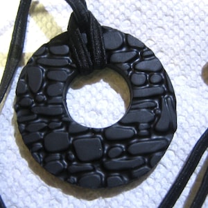 Dreadlocks Hair tie or Ponytail Holder for Dreads or Thick Hair or Sisterlocks Black Cobbles