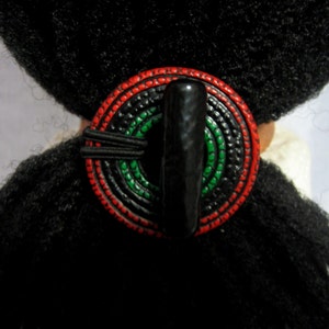 The Colors of Africa Dreadlocks Hair tie or Ponytail Holder for Dreads or Thick Hair or Sisterlocks