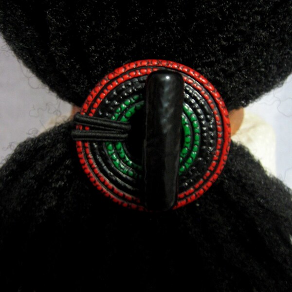 The Colors of Africa Dreadlocks Hair tie or Ponytail Holder for Dreads or Thick Hair or Sisterlocks