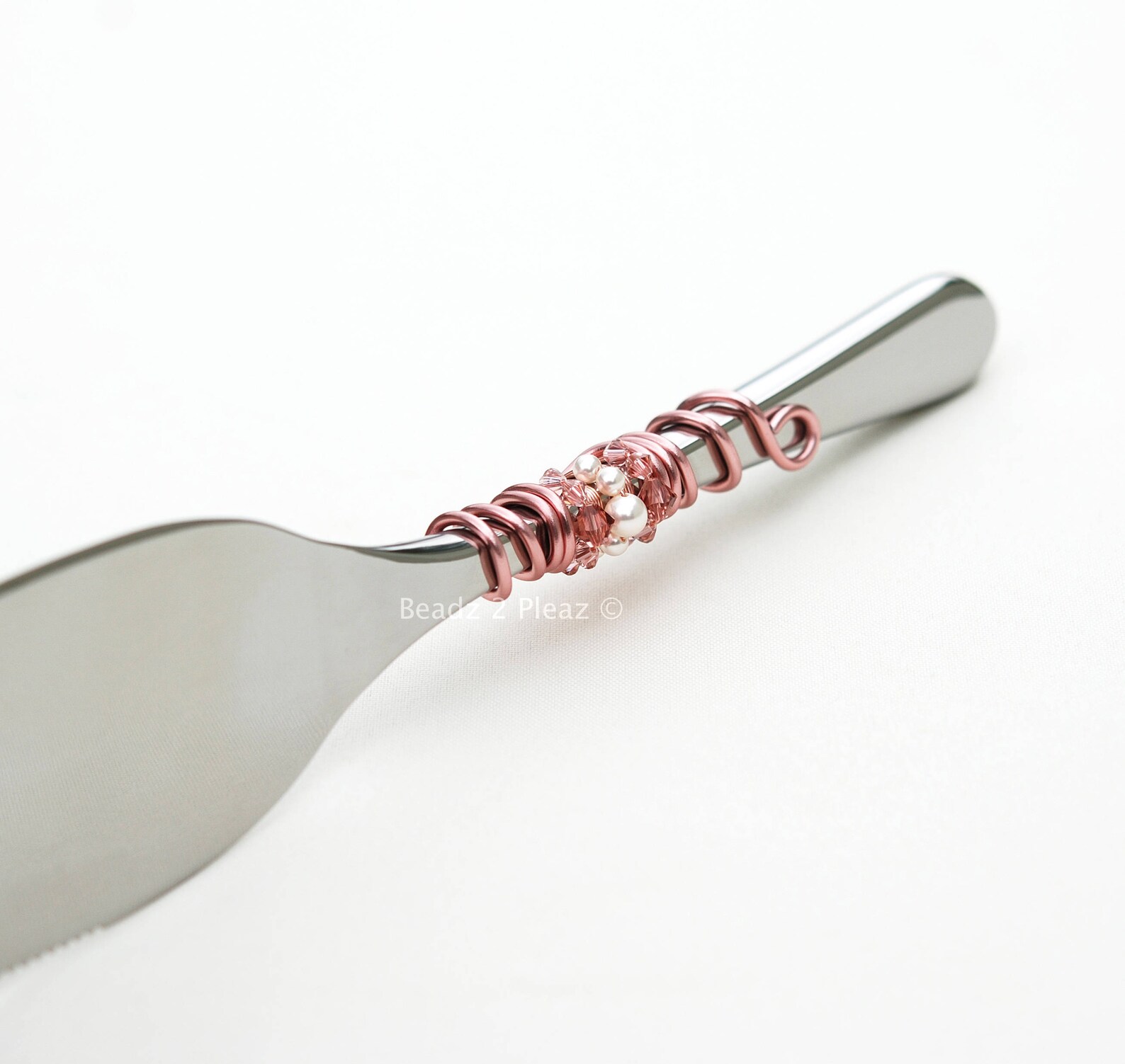 Rose Gold Cake Cutter Wedding Cake Knife Cake Server Etsy