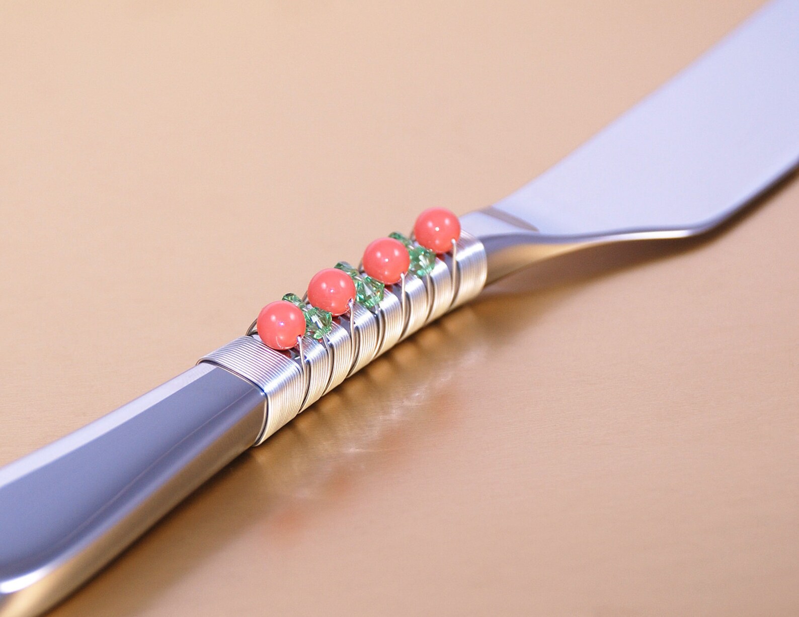 UNIQUE Wedding Cake Server and Knife Serving Set Hand Beaded Etsy