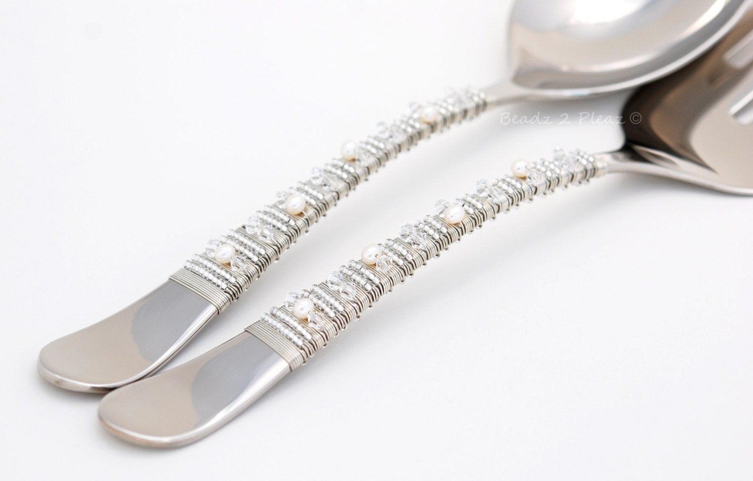 Salad server set elegant salad tongs fork and spoon set Etsy