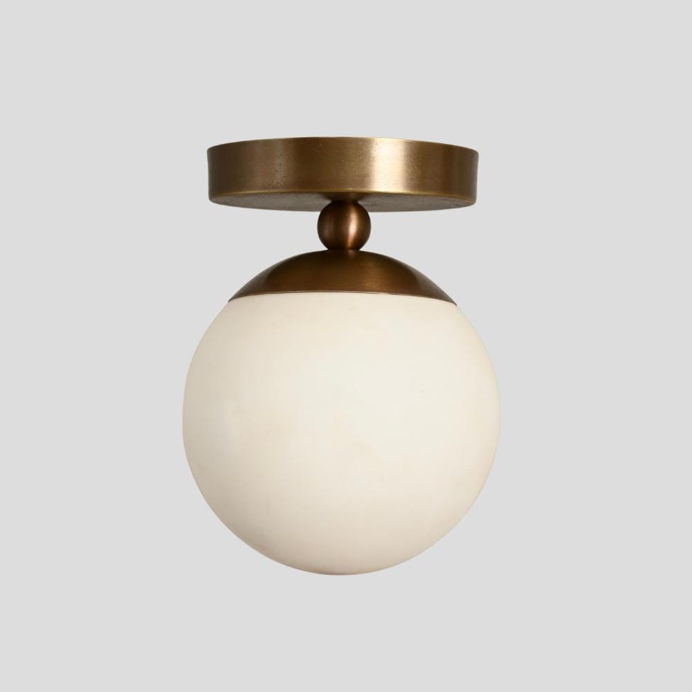 Messing Unterputz Deckenleuchte Design Wandbeleuchtung Glaskugel Leuchten Handgefertigte Mid Century Modern Wandleuchte